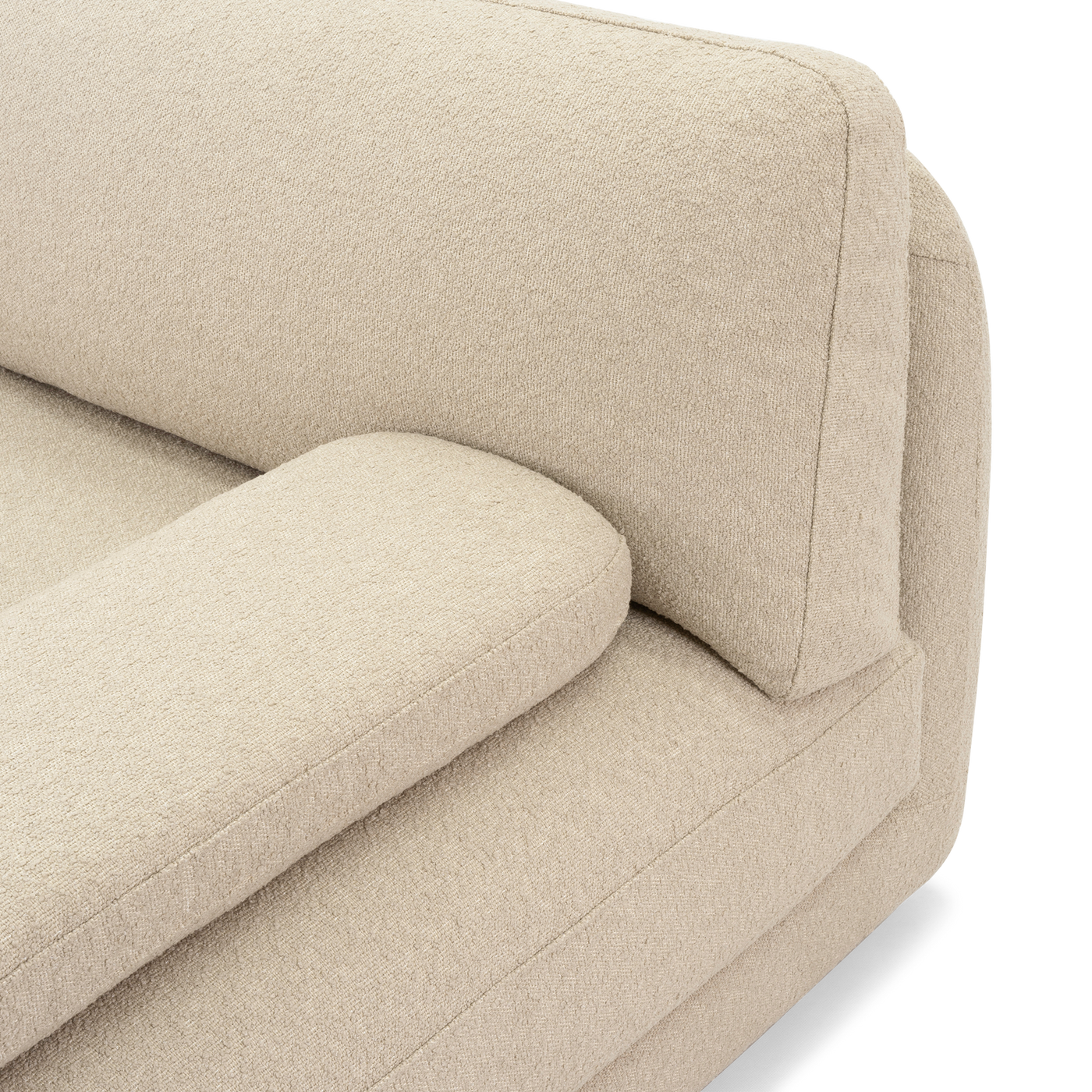 Stack Outdoor 3 Seat Sofa - [ Wategos Blonde ]