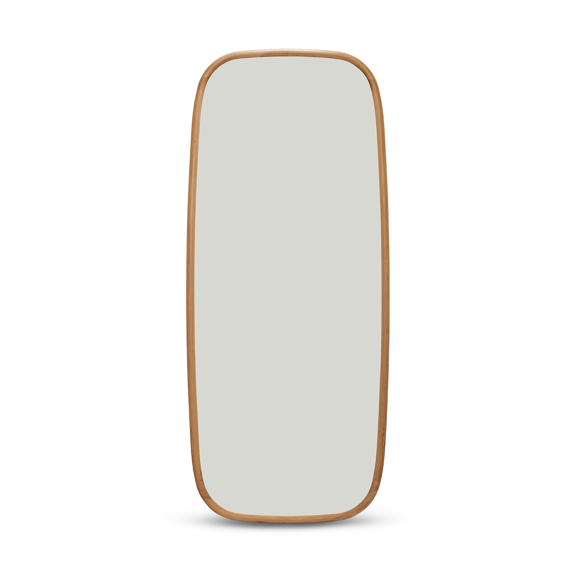 Trim Floor Leaning Mirror - [ Oak ]