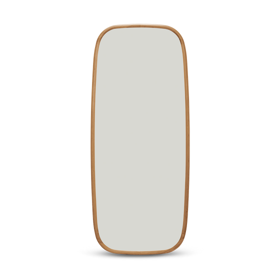 Trim Floor Leaning Mirror - [ Oak ]