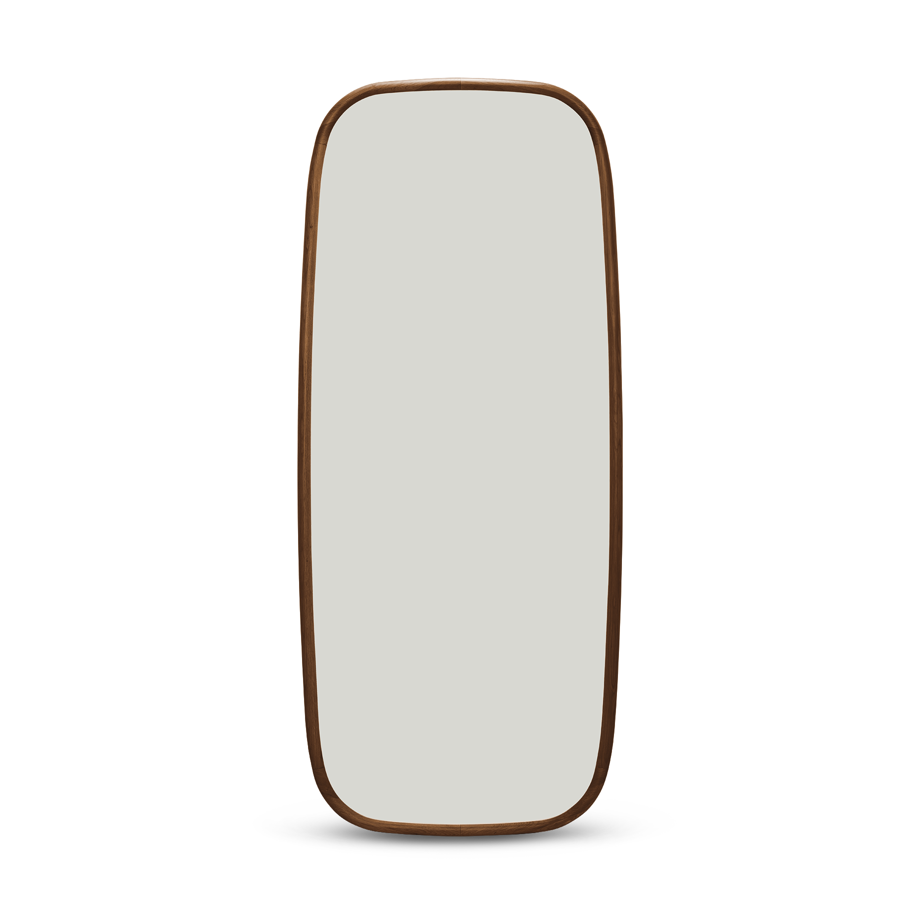 Trim Floor Leaning Mirror - [ Walnut ]