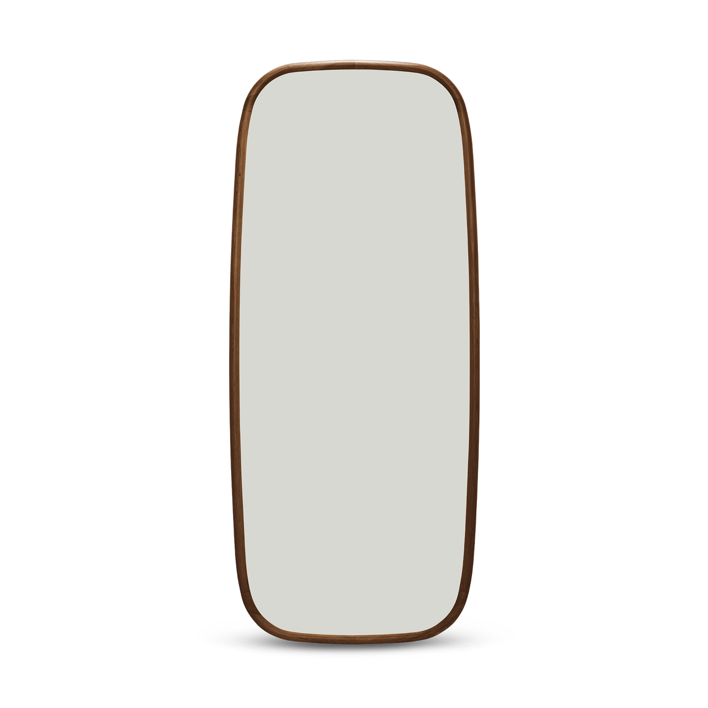 Trim Floor Leaning Mirror - [ Walnut ]