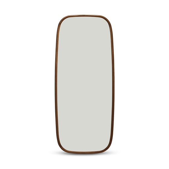 Trim Floor Leaning Mirror - [ Walnut ]