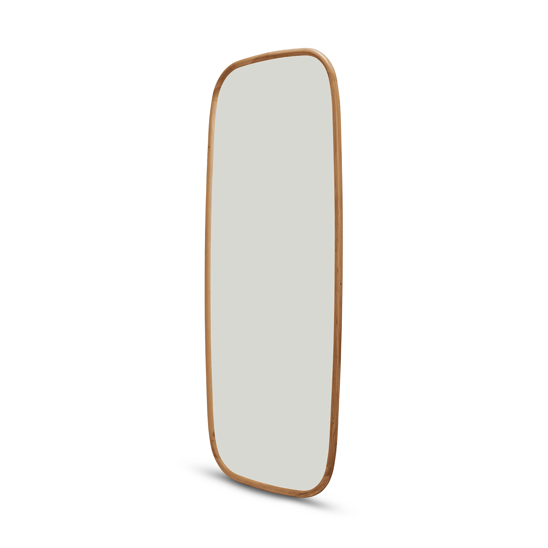 Trim Floor Leaning Mirror - [ Oak ]