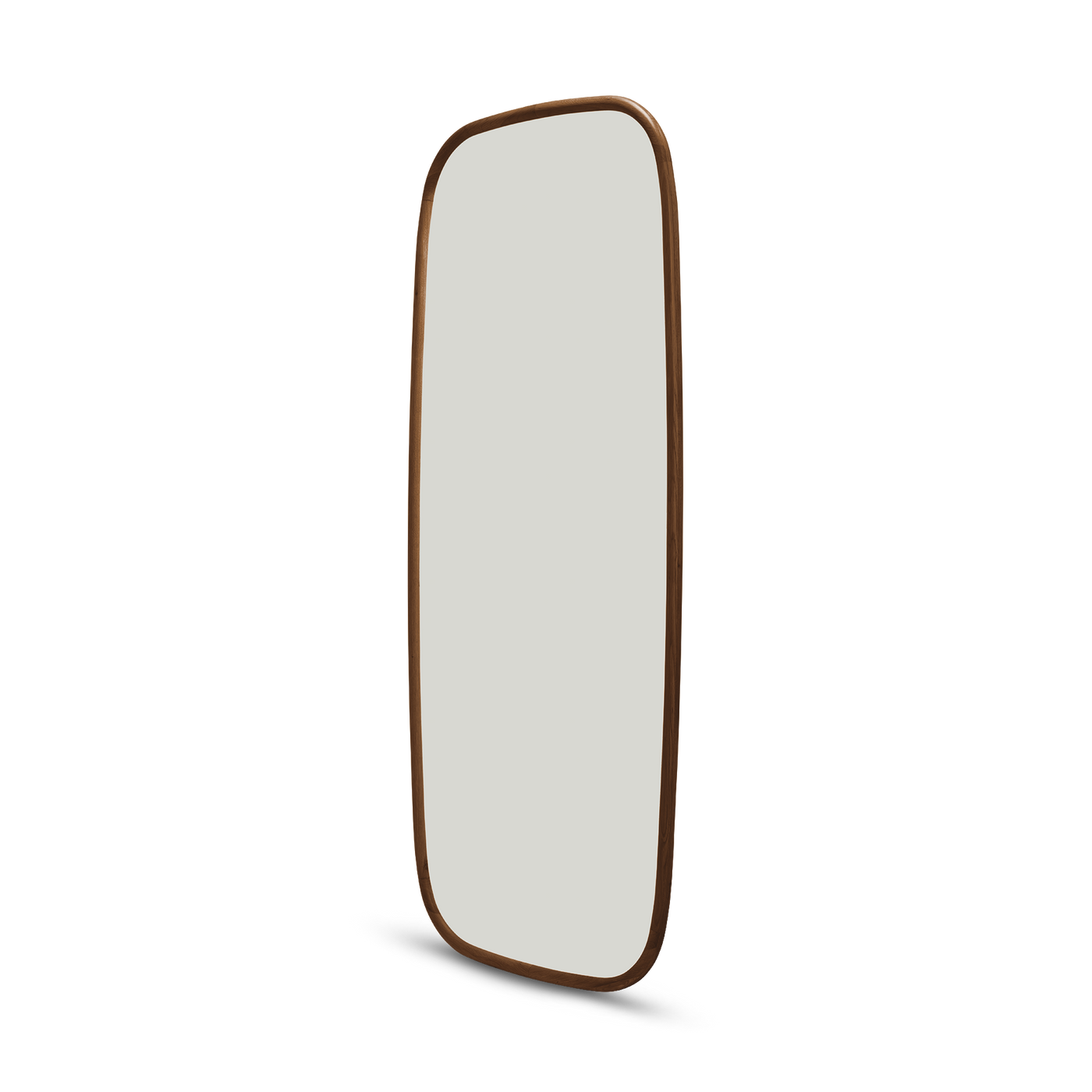 Trim Floor Leaning Mirror - [ Walnut ]