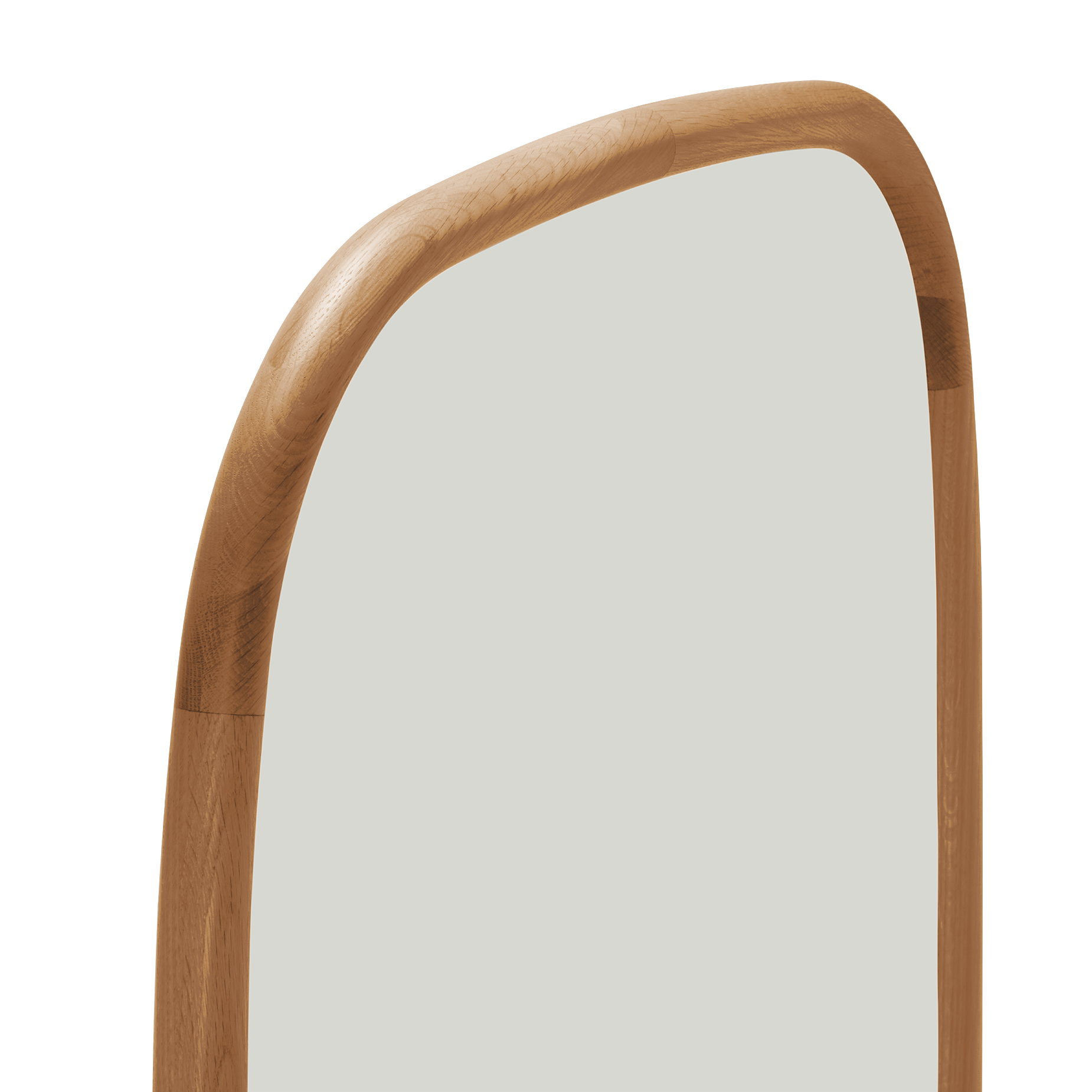 Trim Floor Leaning Mirror - [ Oak ]