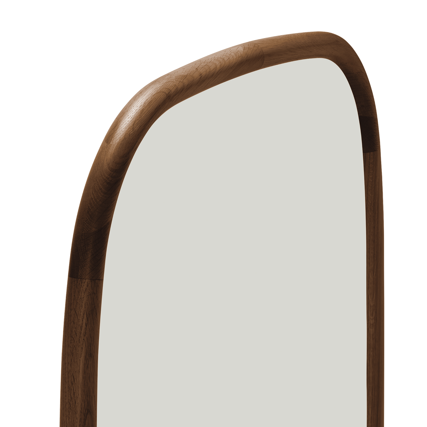 Trim Floor Leaning Mirror - [ Walnut ]