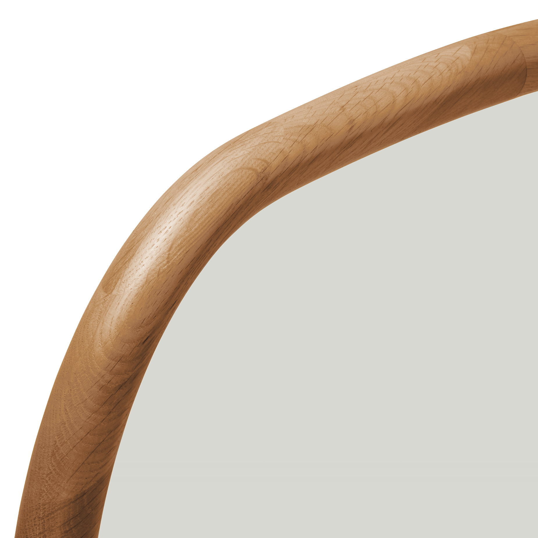 Trim Floor Leaning Mirror - [ Oak ]