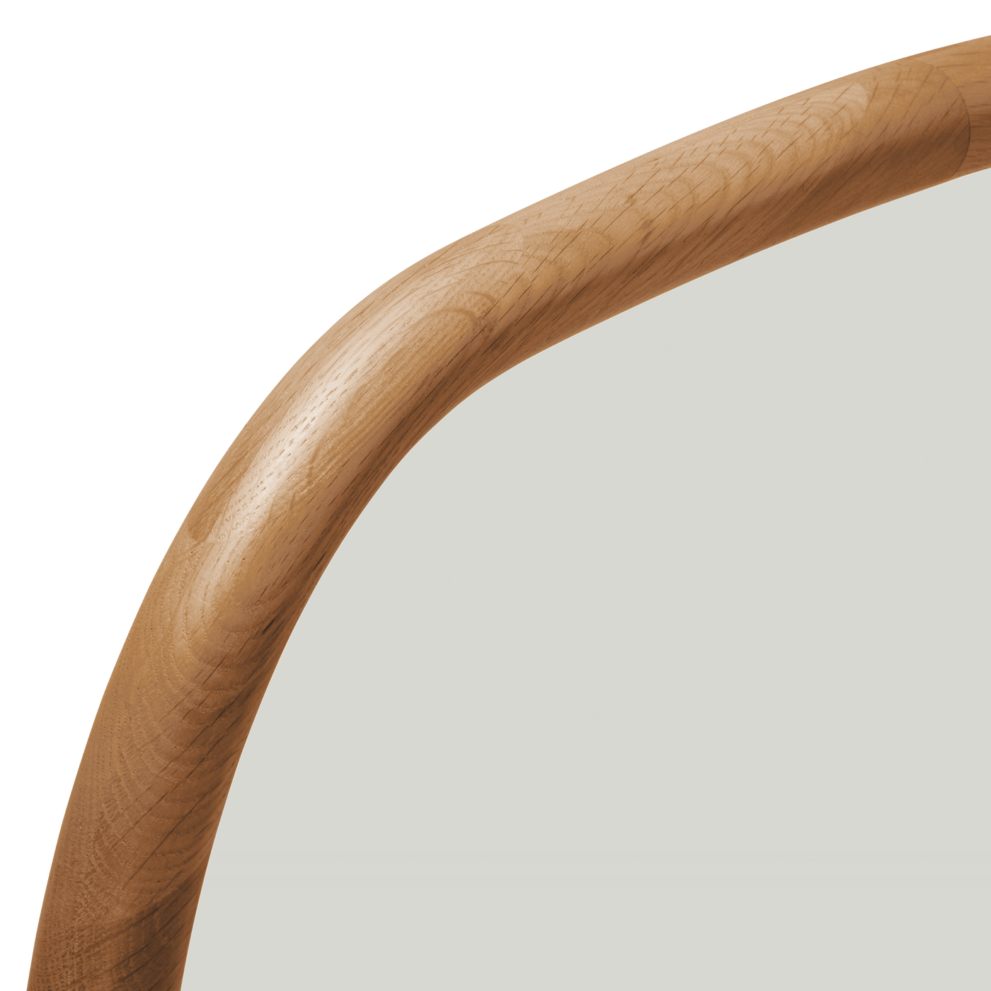 Trim Floor Leaning Mirror - [ Oak ]