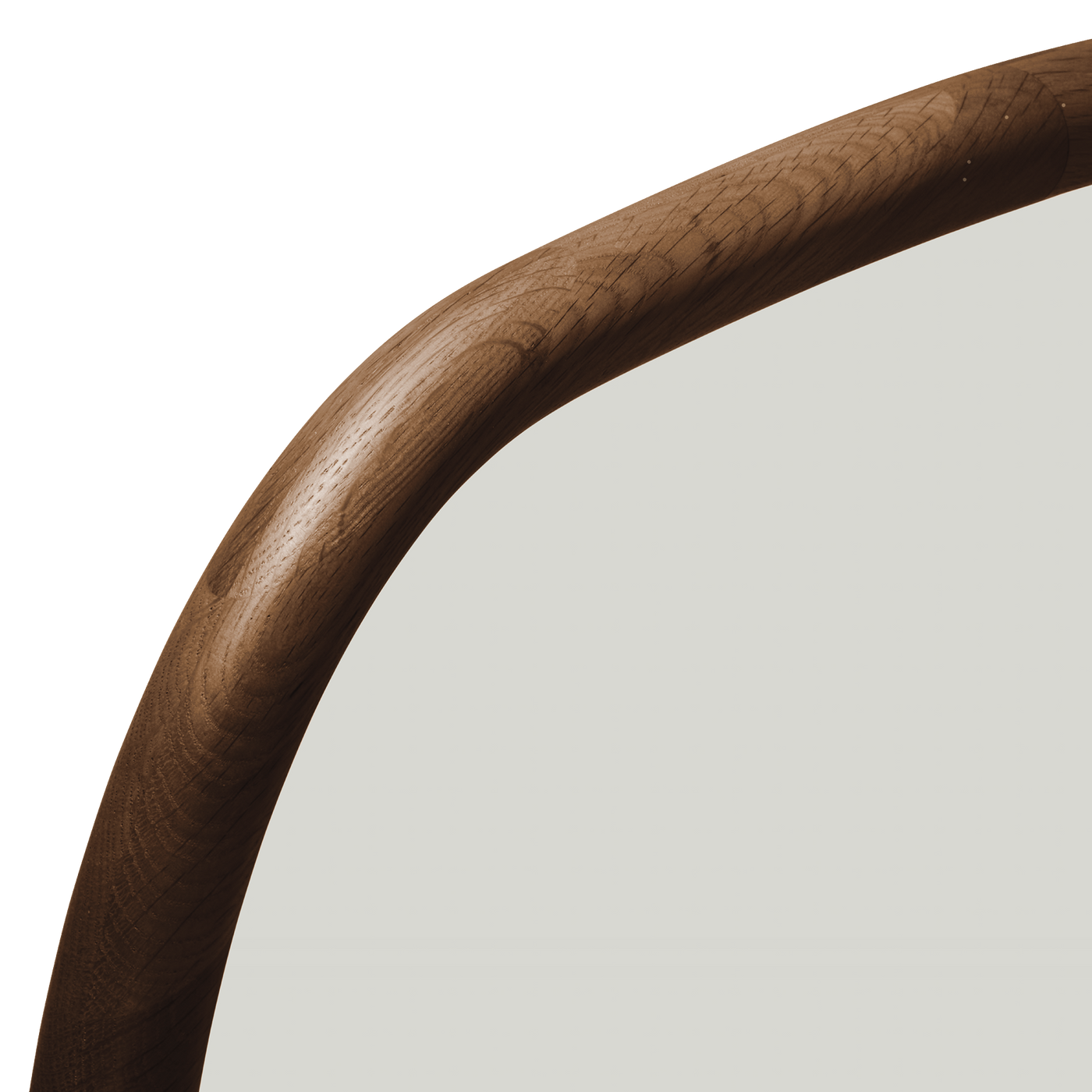 Trim Floor Leaning Mirror - [ Walnut ]