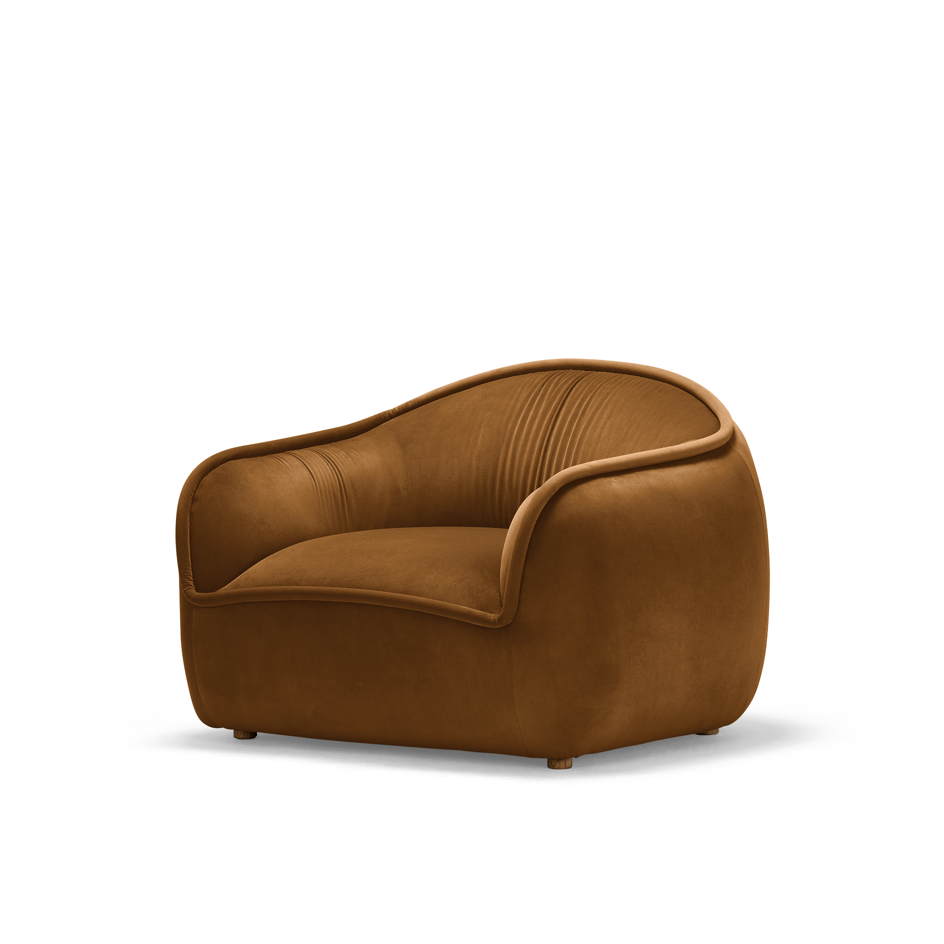 Tubo Occasional Chair - [ Malibu Cognac ]