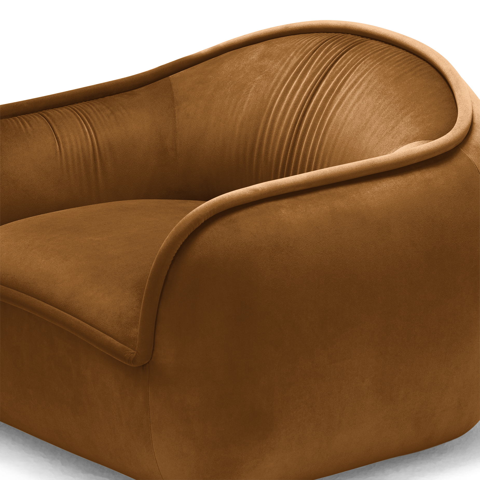 Tubo Occasional Chair - [ Malibu Cognac ]