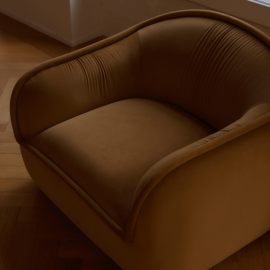 Tubo Occasional Chair - [ Malibu Cognac ]