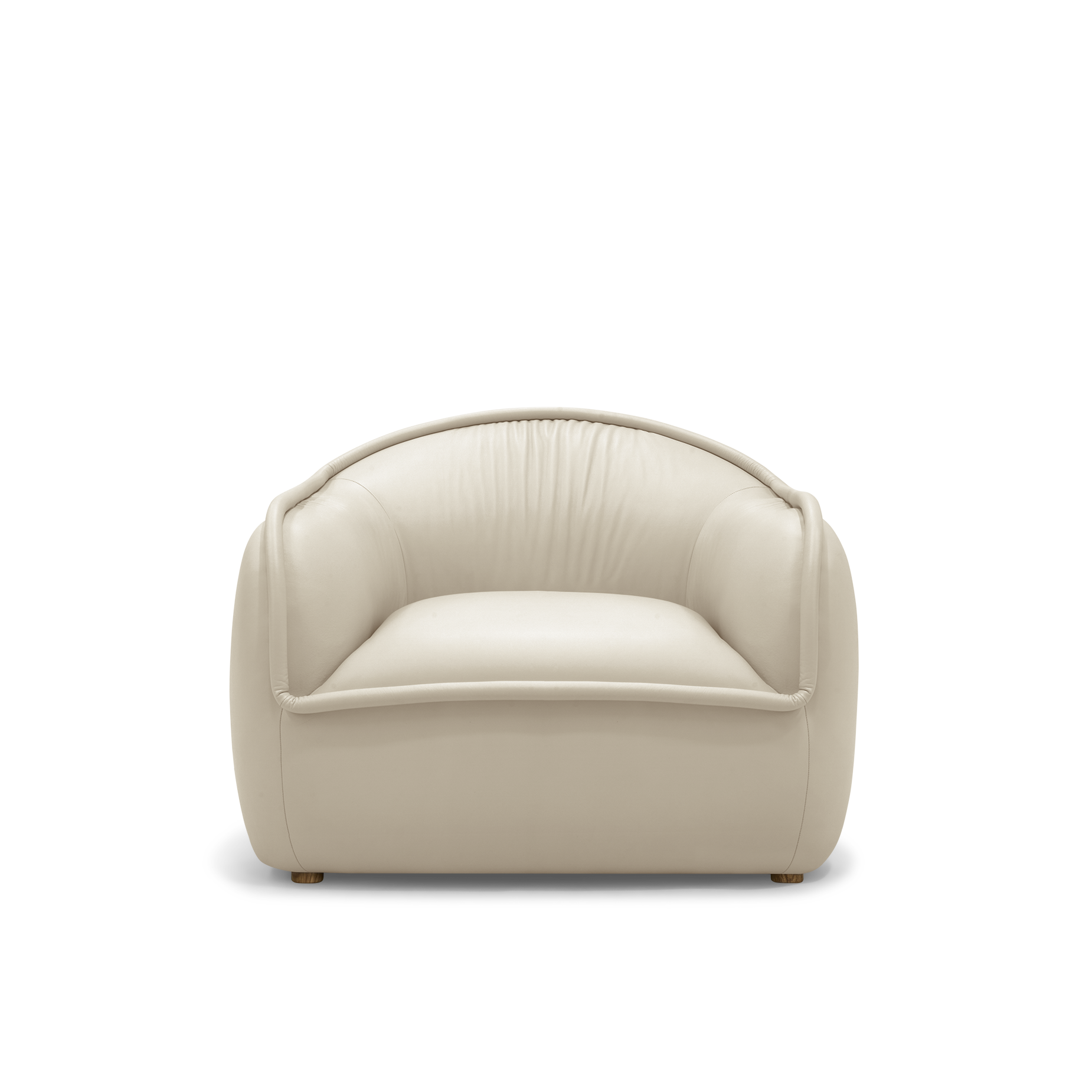 Tubo Leather Occasional Chair - [ Simpson Cream ]