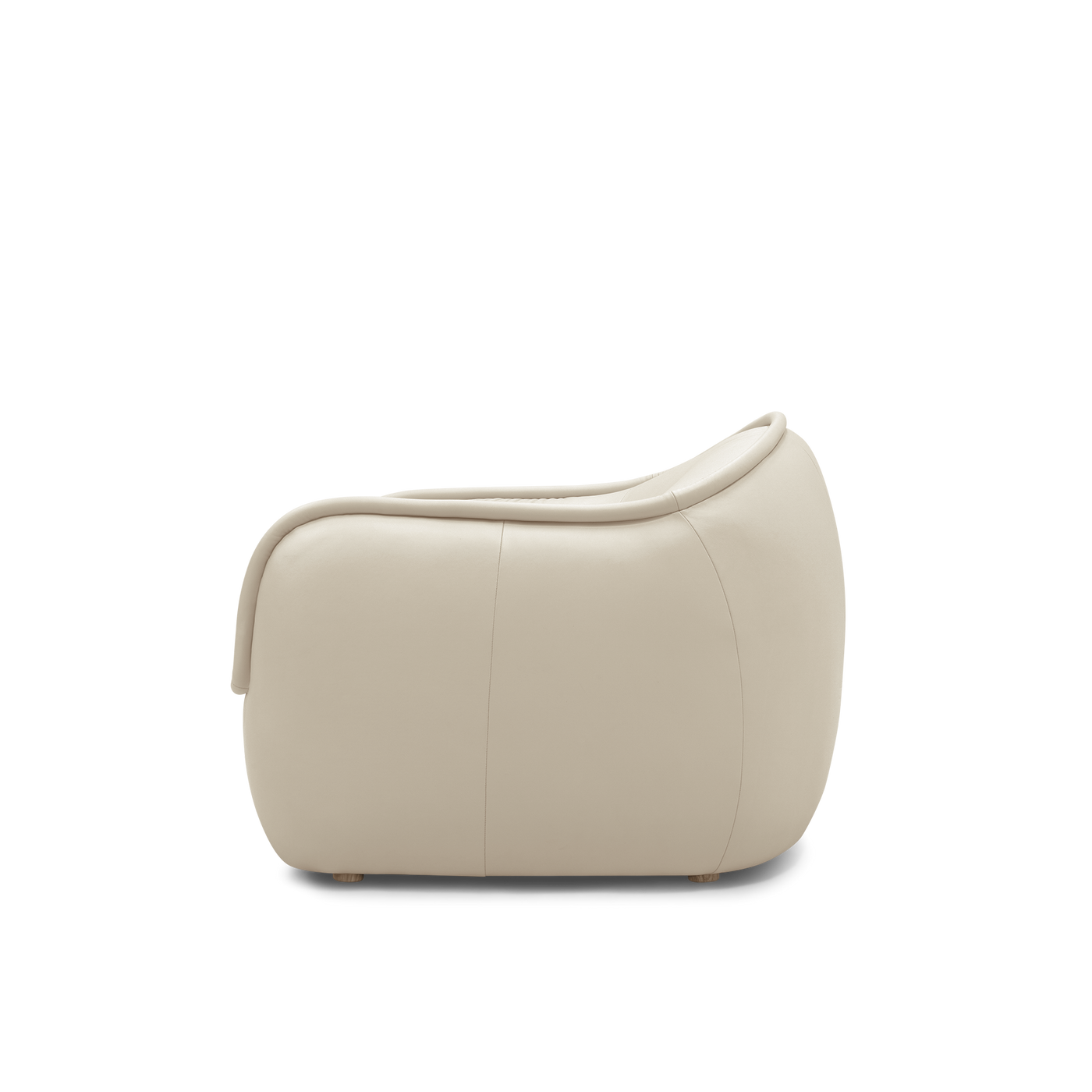 Tubo Leather Occasional Chair - [ Simpson Cream ]