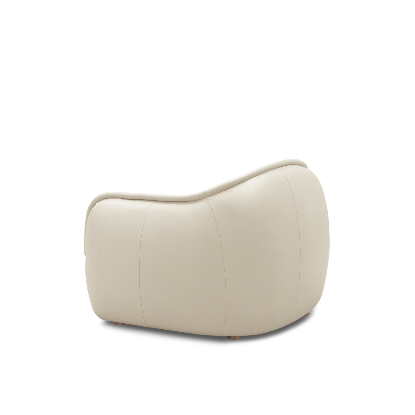 Tubo Leather Occasional Chair - [ Simpson Cream ]