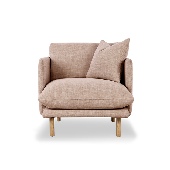 Zephyr Armchair Cover - [ Byron Biscuit ]