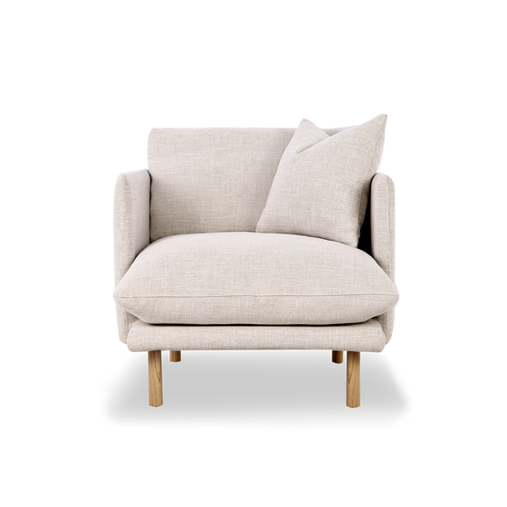 Zephyr Armchair Cover - [ Byron Oyster ]
