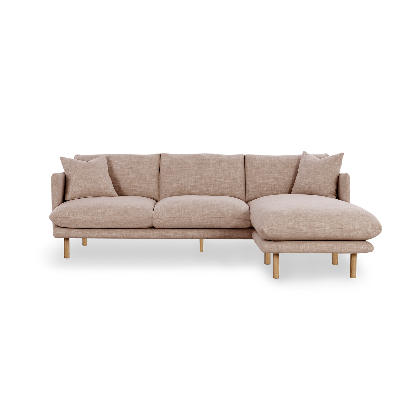 Zephyr Flip Chaise Sofa Cover - [ Byron Biscuit ]