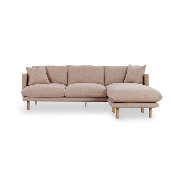 Zephyr Flip Chaise Sofa Cover - [ Byron Biscuit ]
