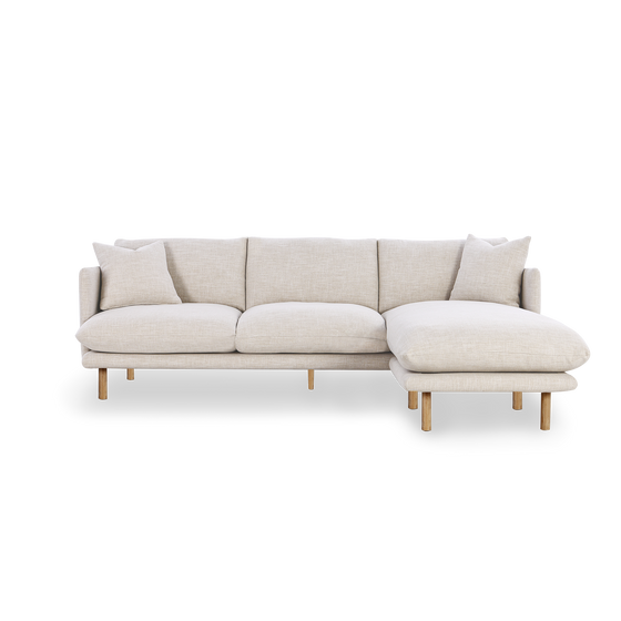 Zephyr Flip Chaise Sofa Cover - [ Byron Oyster ]