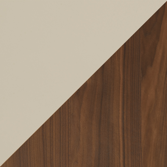 Material Swatch - [ Walnut & Simpson Cream ]