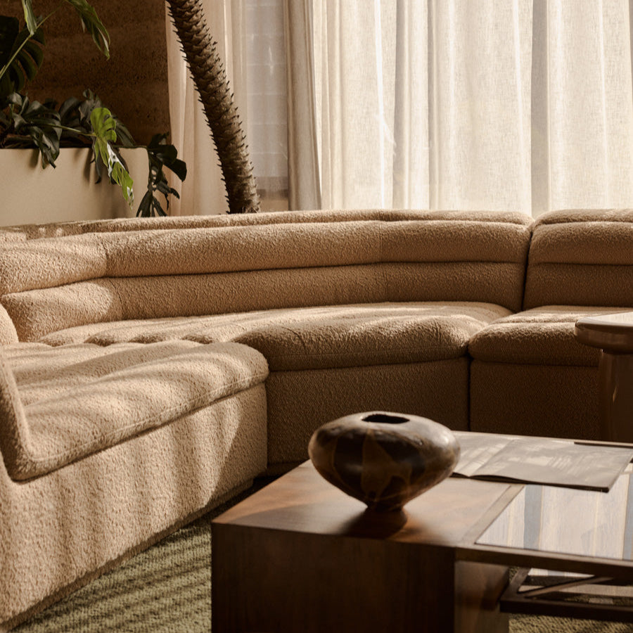 Float 4 Piece Modular Sofa - [ Airlie Camel ]