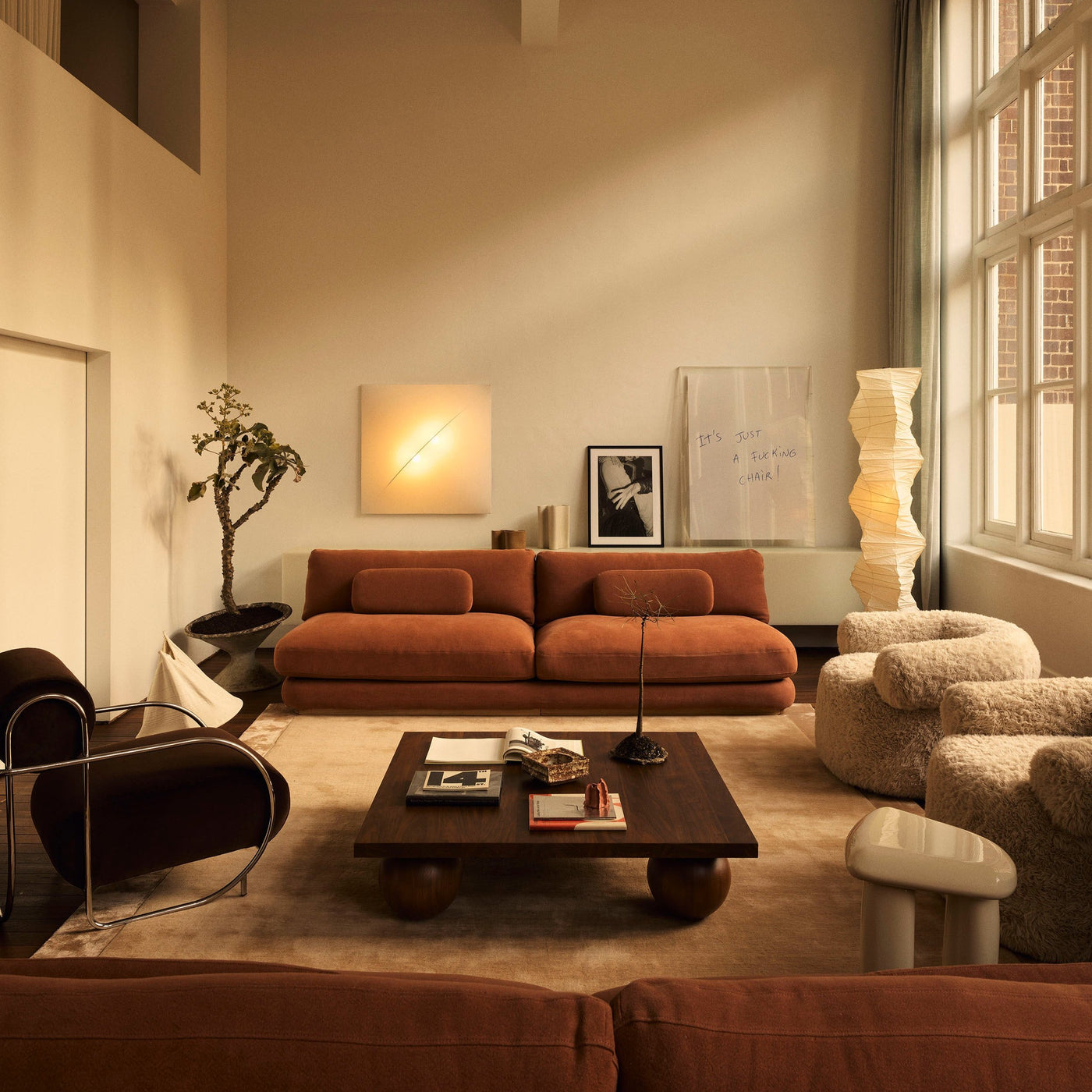 Yoko Square Coffee Table - [ Walnut ]