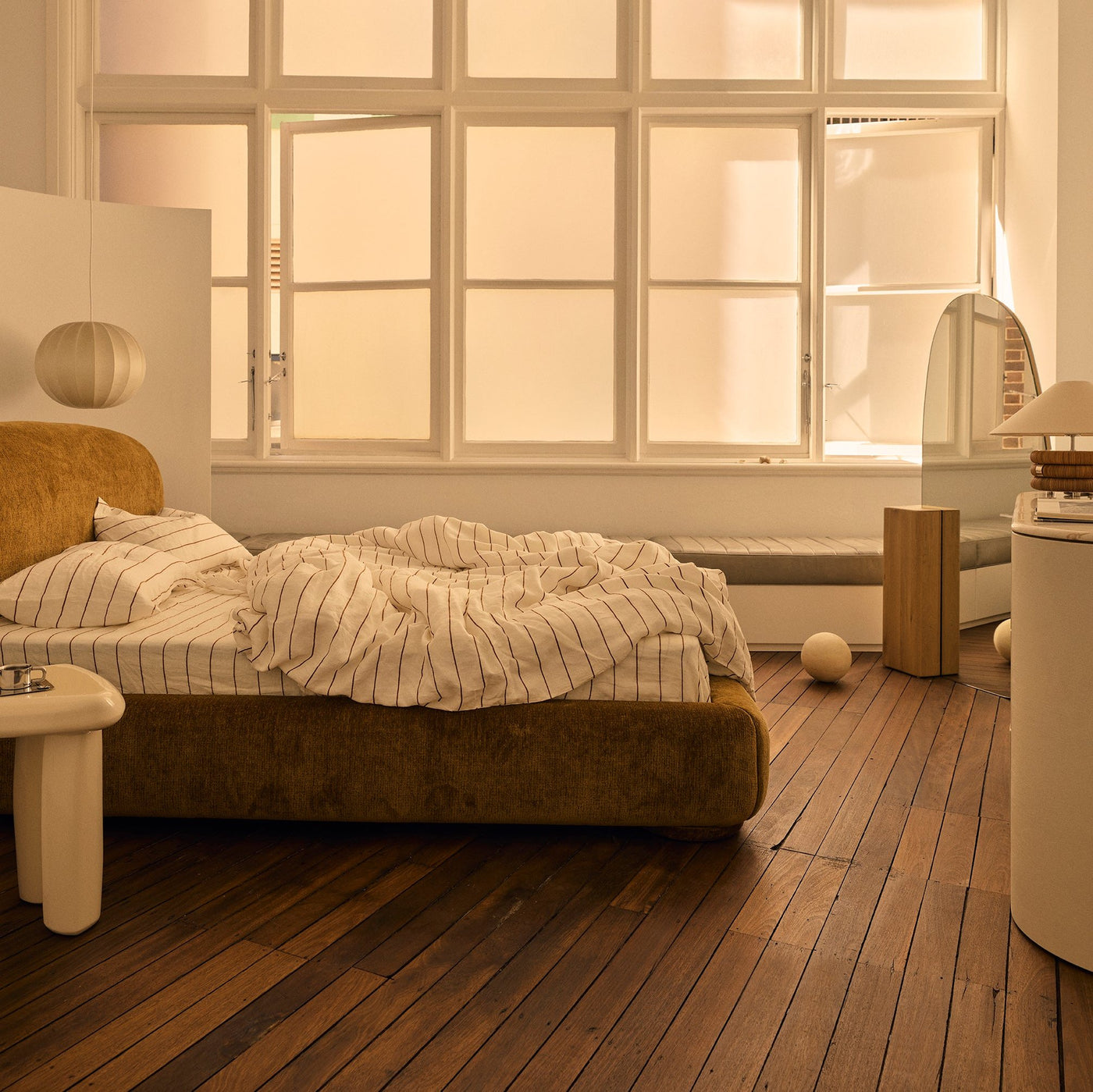 Lull King Bed - [ Sandon Burnt Butter ]