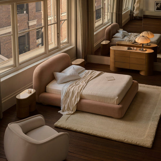 Lull Queen Bed - [ Byron Biscuit ]