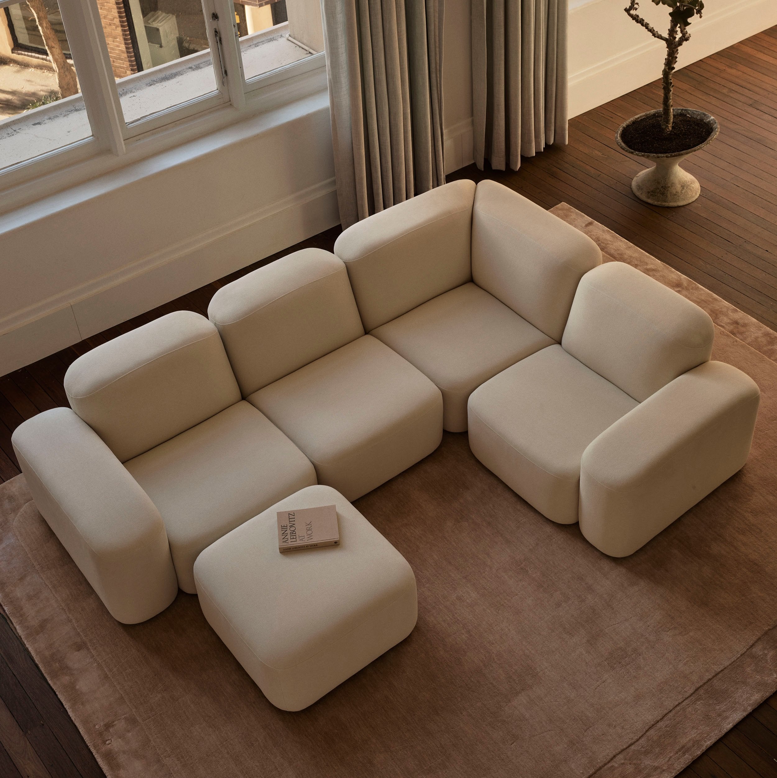 Muse 4 Piece Modular Sofa - [ Cabarita Natural ]