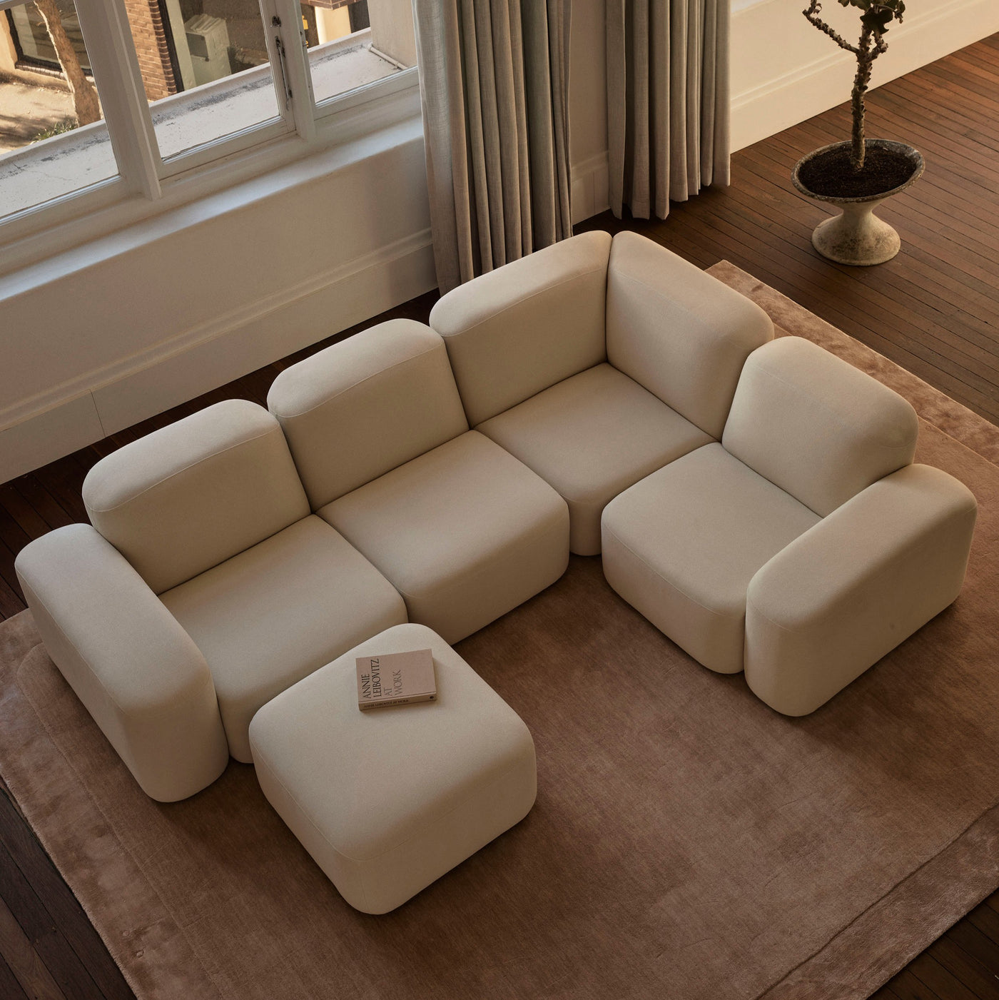 Muse 4 Piece Modular Sofa - [ Cabarita Natural ]