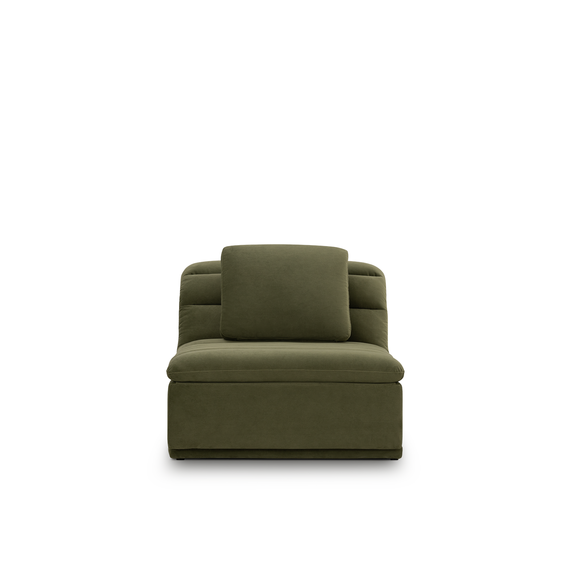 Float 1.5 Seat Armless Modular Piece - [ Malibu Matcha ]