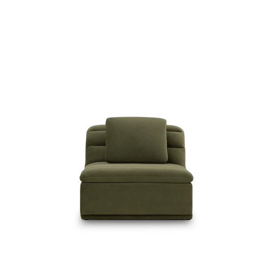 Float 1.5 Seat Armless Modular Piece - [ Malibu Matcha ]