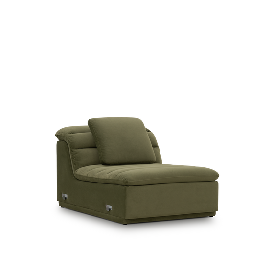 Float 1.5 Seat Armless Modular Piece - [ Malibu Matcha ]