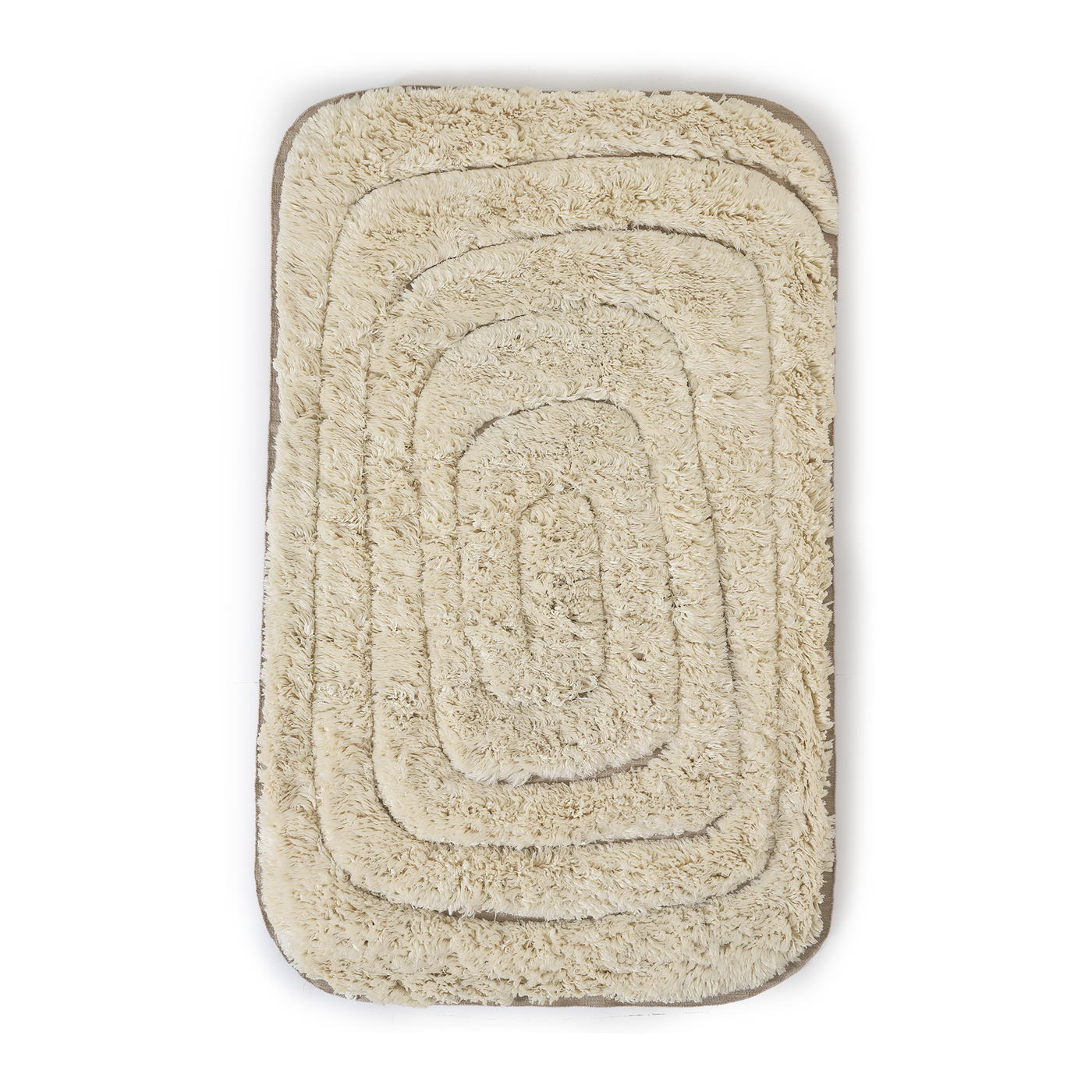 Maze Shag Floor Rug 2 x 3m - [ Milk ]