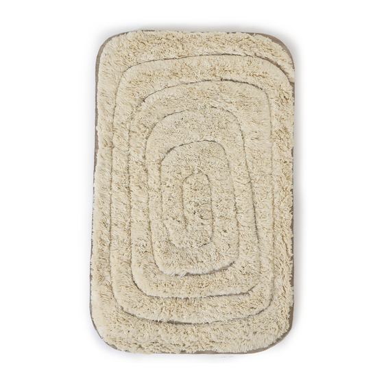 Maze Shag Floor Rug 3 x 4m - [ Milk ]