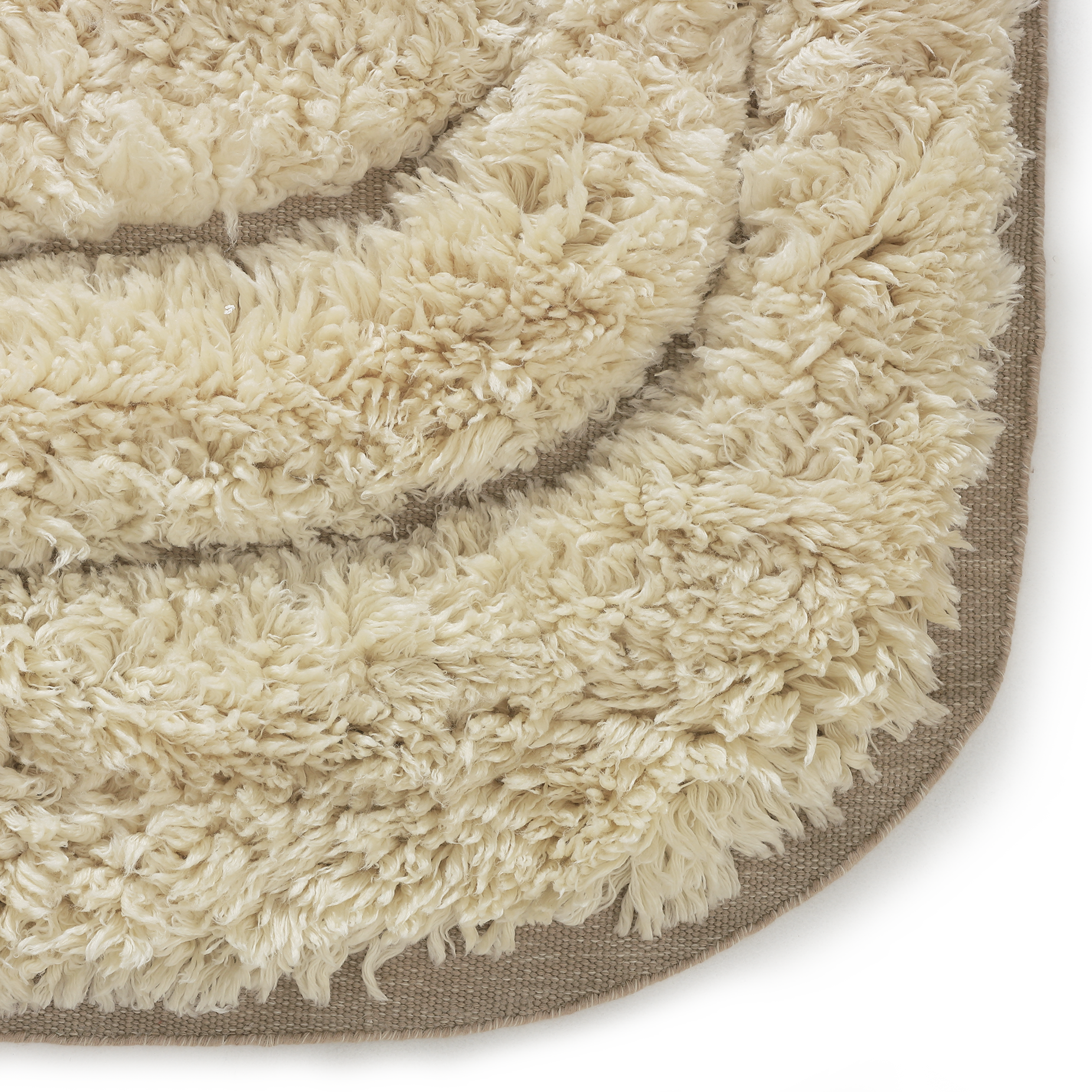 Maze Shag Floor Rug 2 x 3m - [ Milk ]