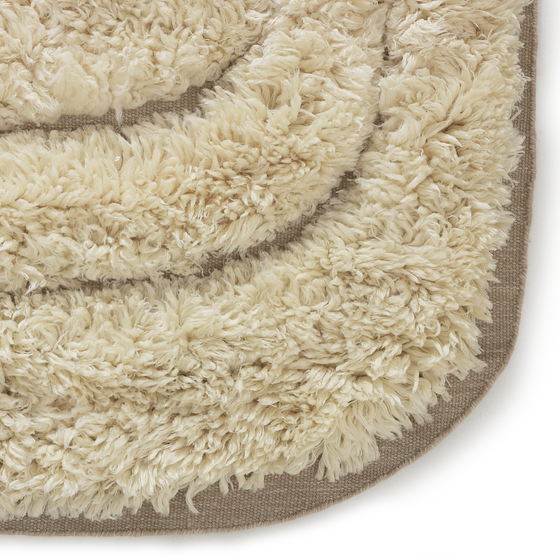 Maze Shag Floor Rug 3 x 4m - [ Milk ]
