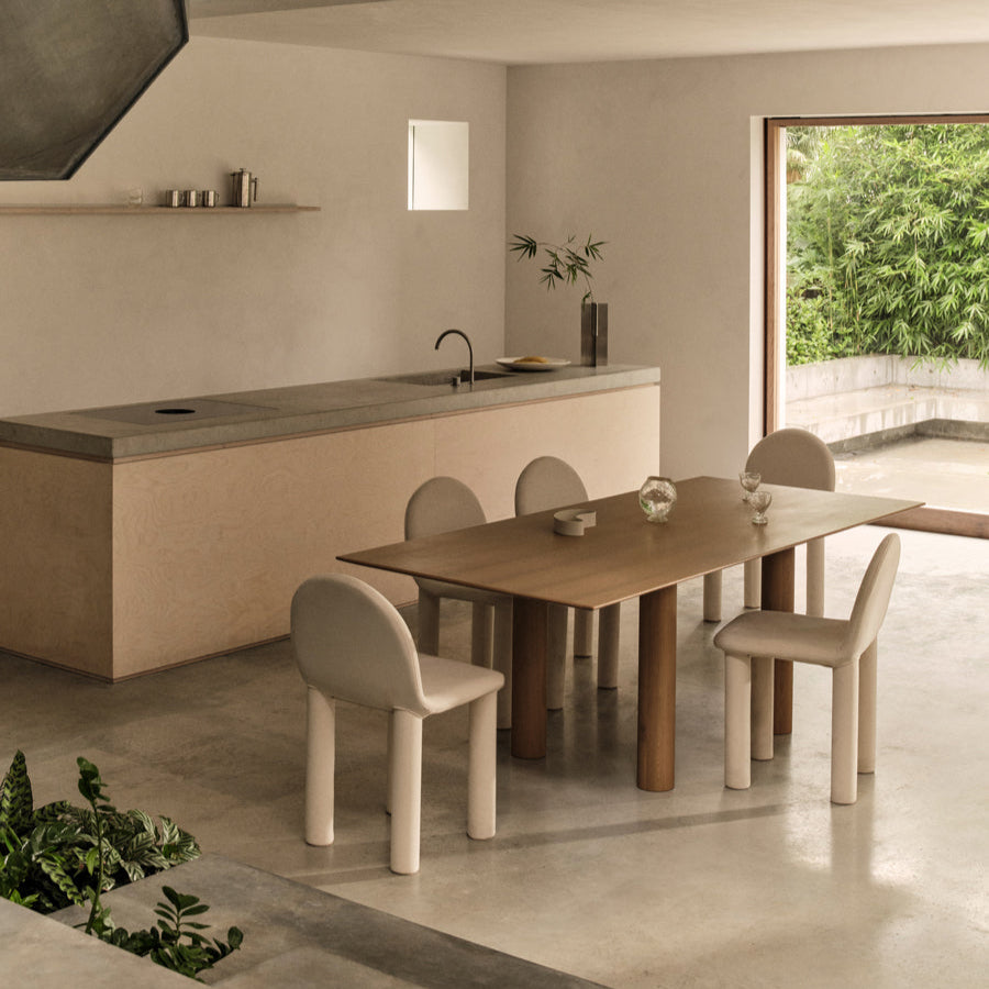 Arch Dining Chair - [ Hamptons Oat ]