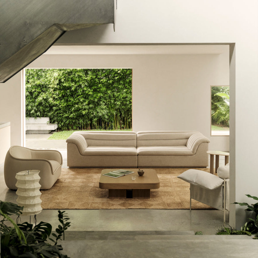 Float 4 Seat Sofa - [ Byron Oyster ]