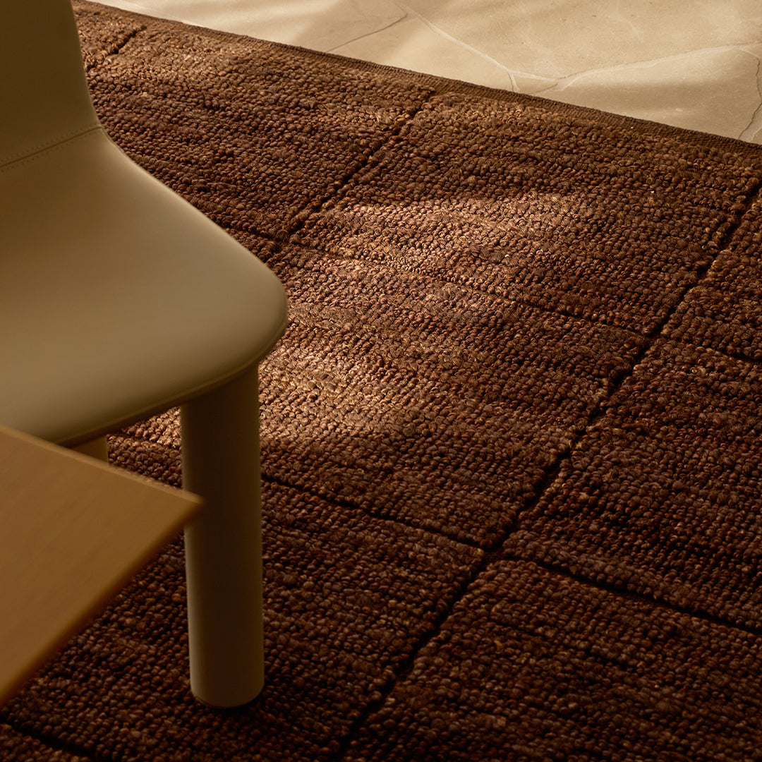 Relief Grid Floor Rug 2 x 3m - [ Grid Espresso ]
