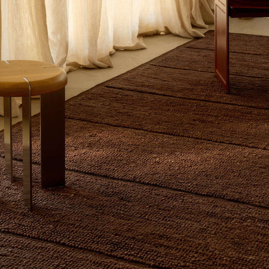 Relief Stripe Floor Rug 2 x 3m - [ Stripe Espresso ]