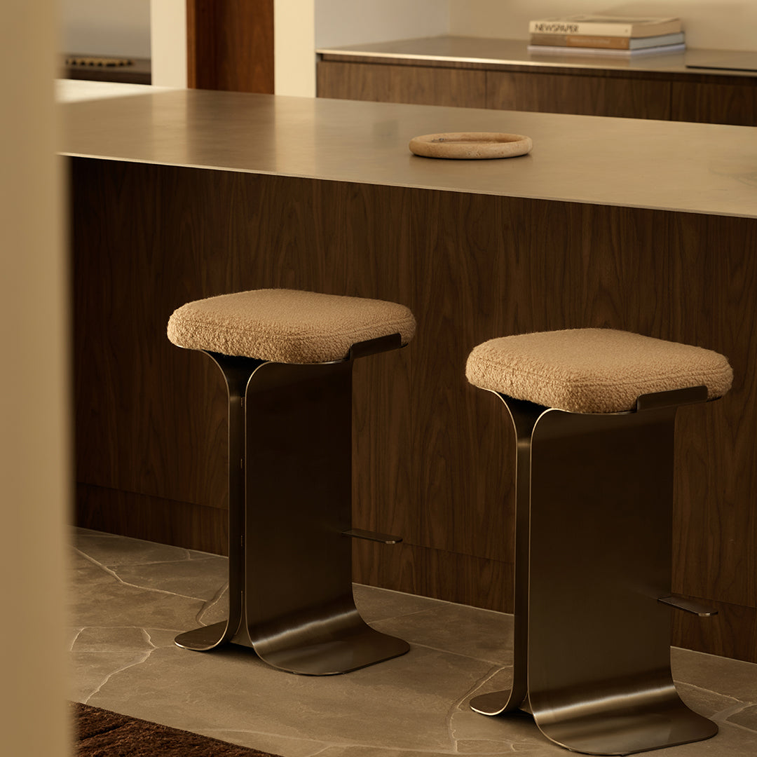 Bumper Counter Stool - [ Airlie Camel ]