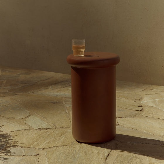 Earth Outdoor Cocktail Table - [ Concrete Rossa ]