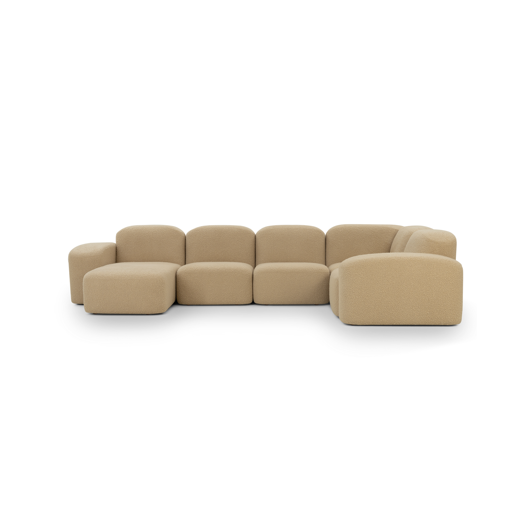 Muse 5 Seat LAF Chaise Sofa - [ Airlie Camel ]