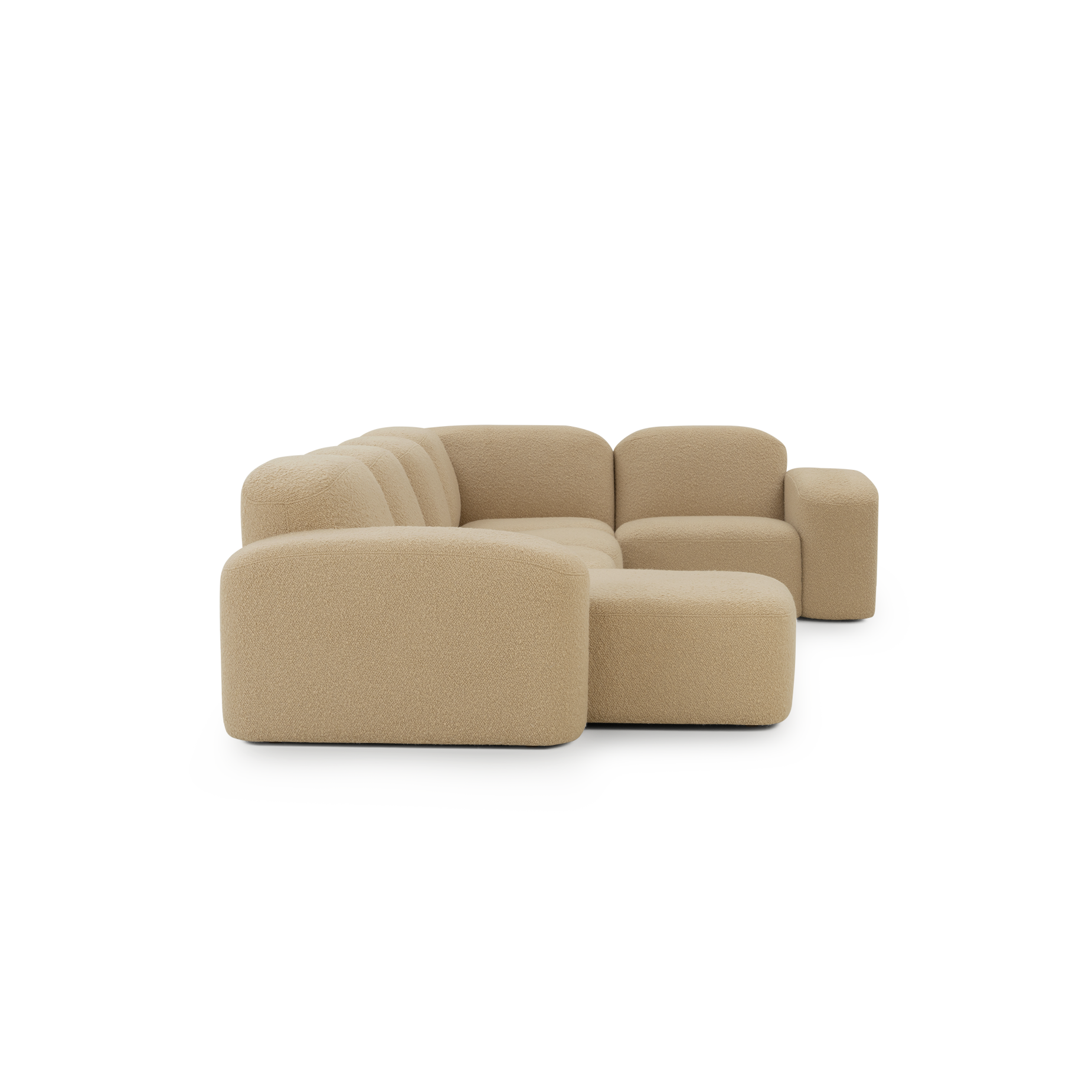 Muse 5 Seat LAF Chaise Sofa - [ Airlie Camel ]