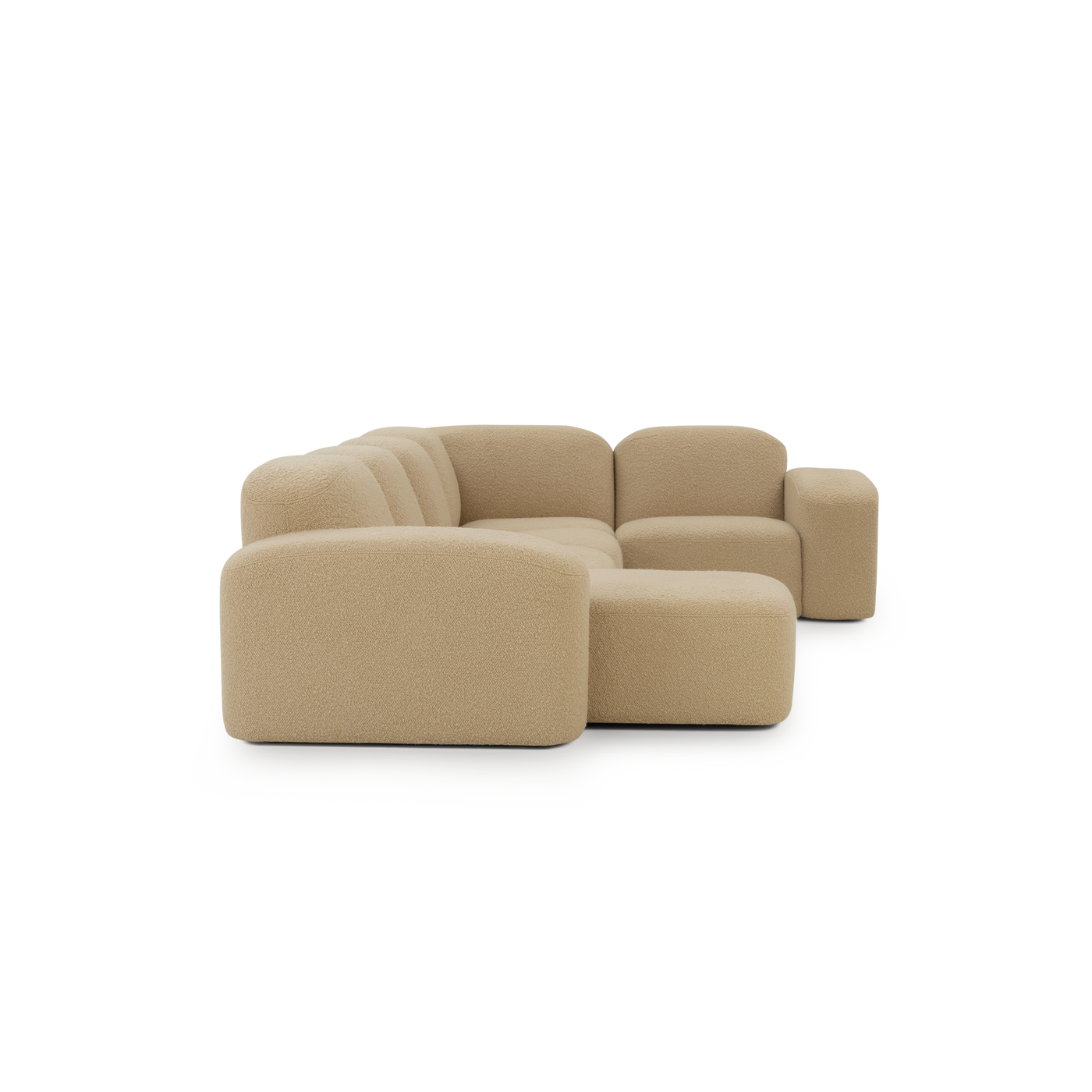 Muse 5 Seat LAF Chaise Sofa - [ Airlie Camel ]