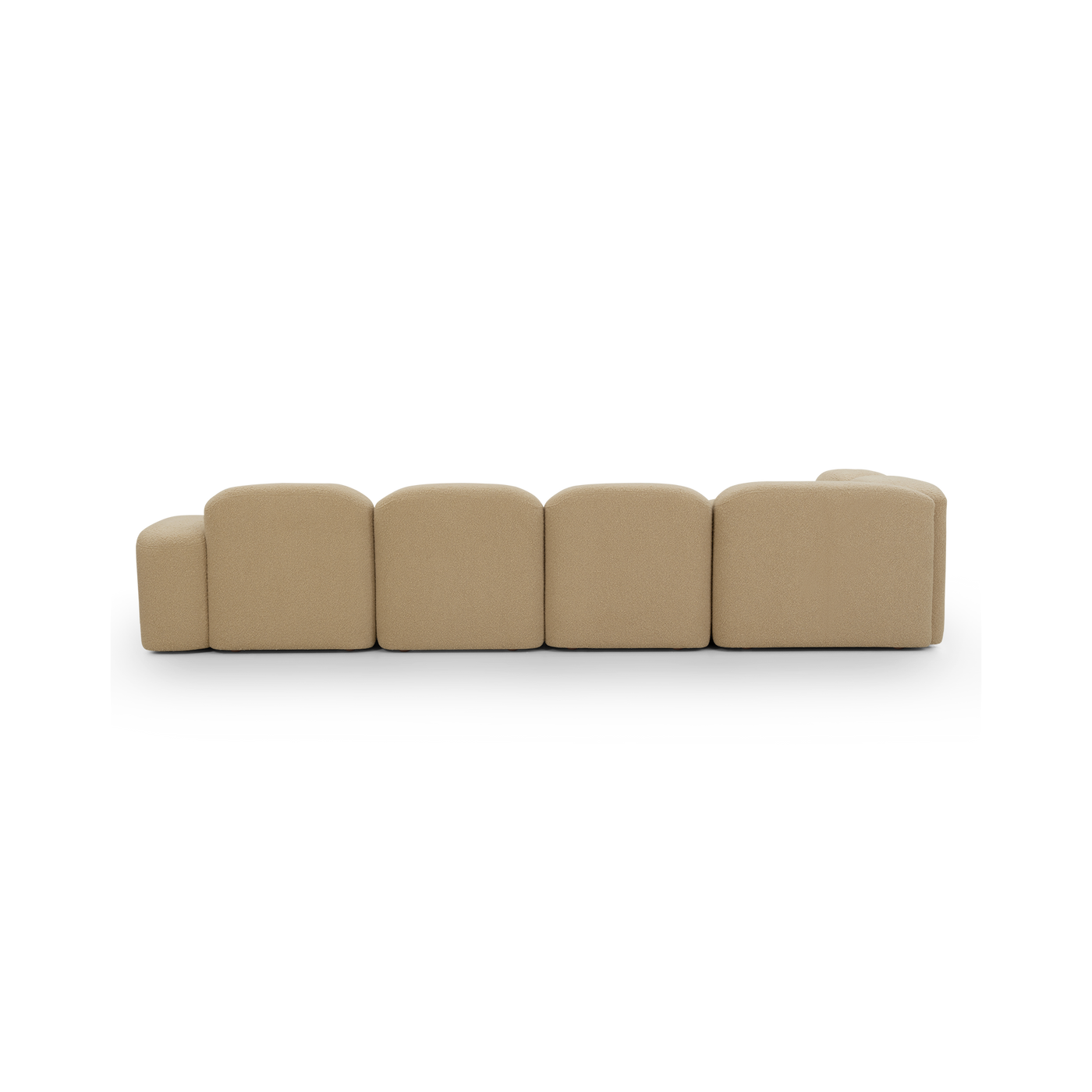 Muse 5 Piece RAF Chaise Modular Sofa - [ Airlie Camel ]