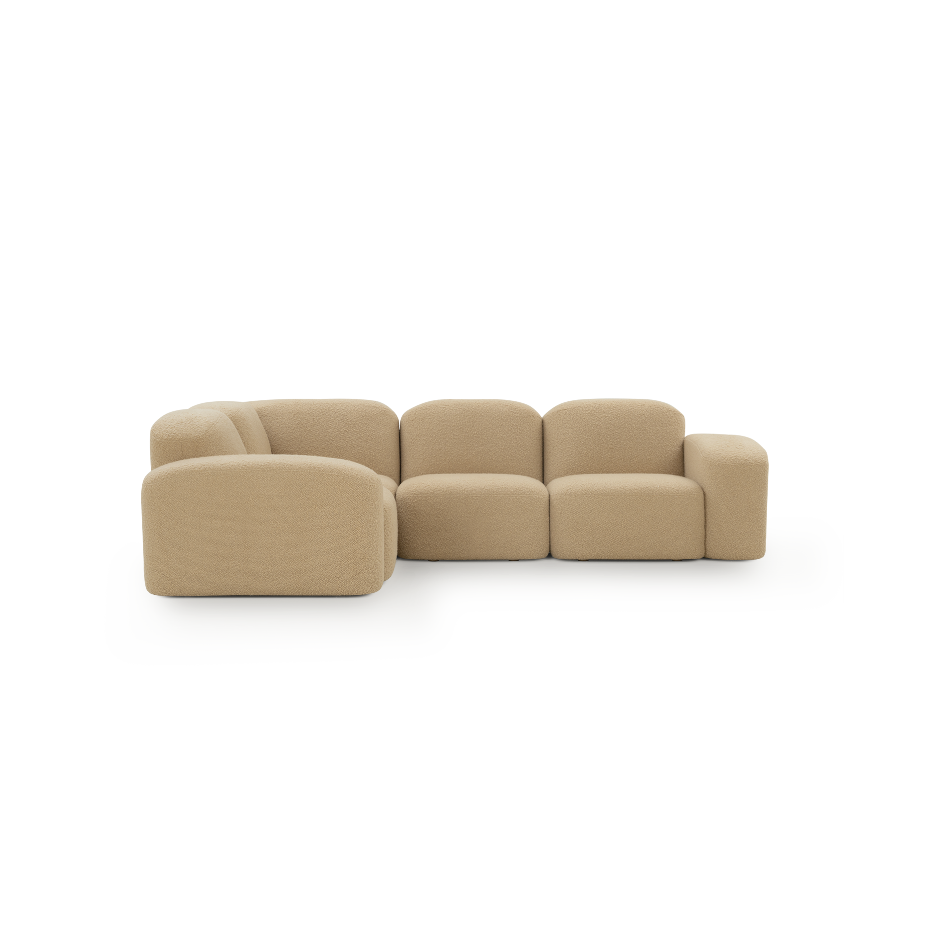 Muse 4 Piece Modular Sofa - [ Airlie Camel ]