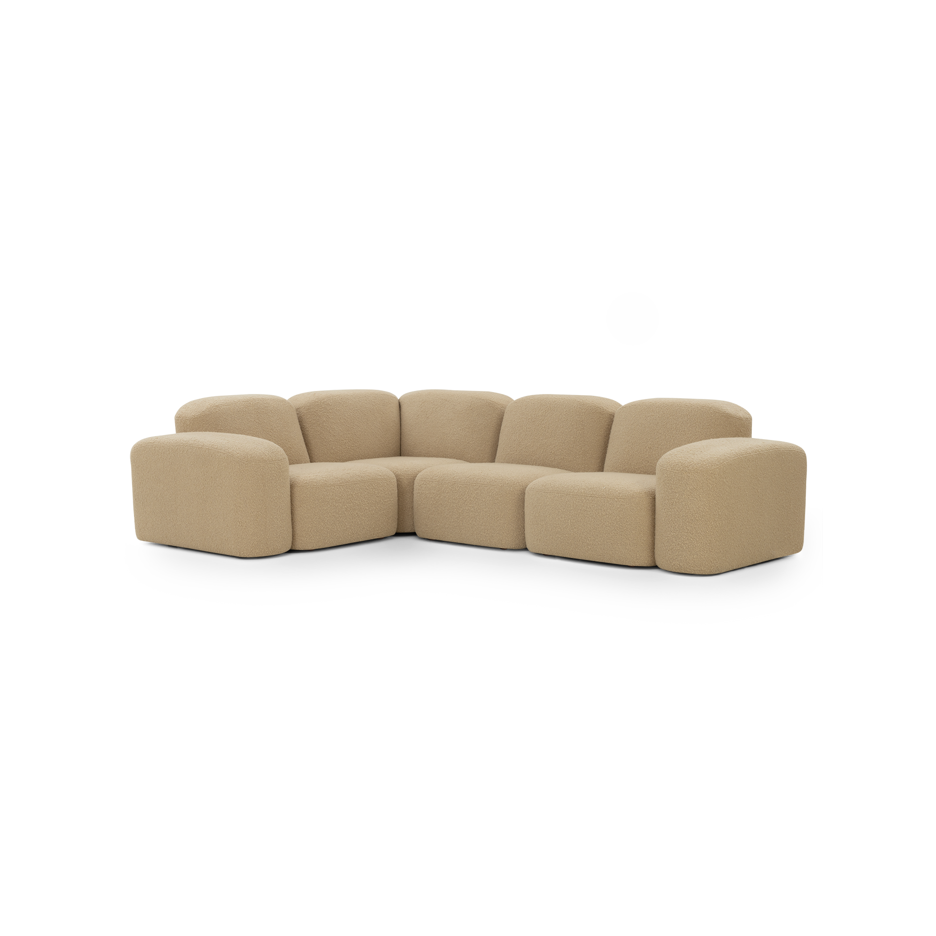 Muse 4 Piece Modular Sofa - [ Airlie Camel ]